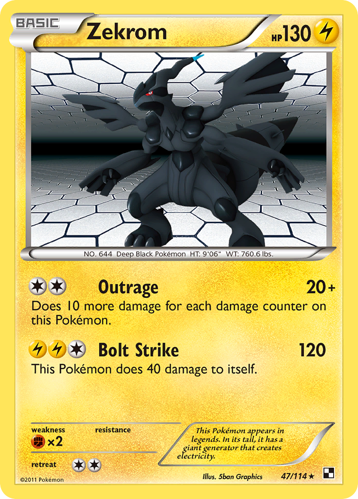 Zekrom (47/114) [Black & White: Base Set] | Jomio and Rueliete's Cards and Comics