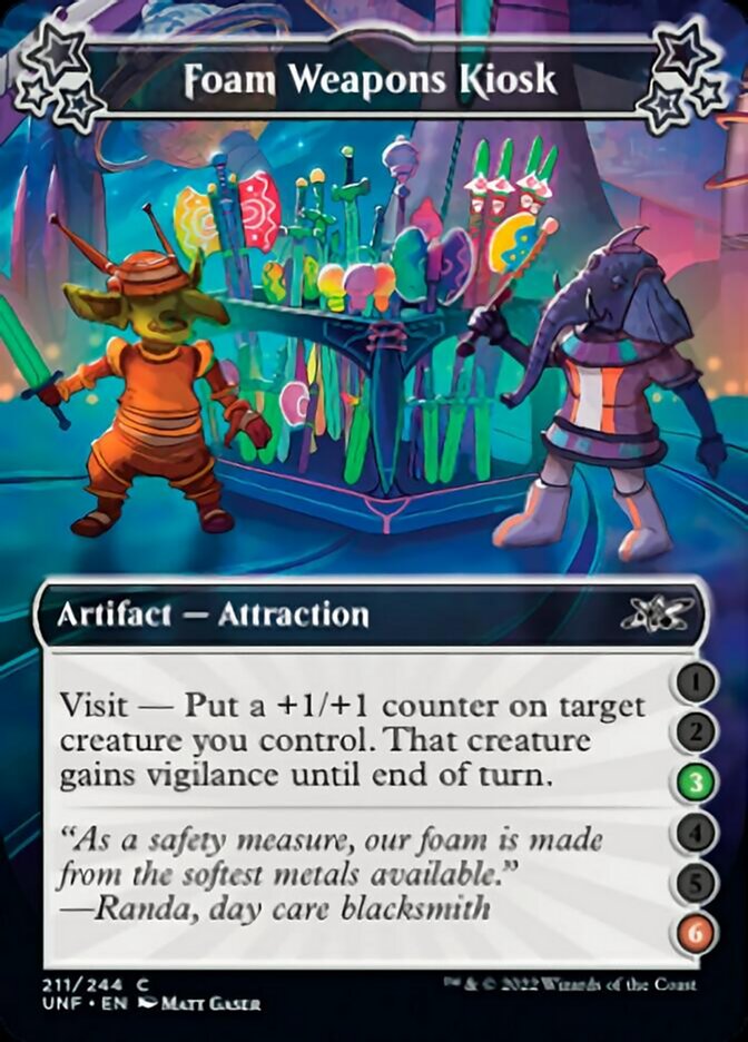 Foam Weapons Kiosk (3-6) [Unfinity] | Jomio and Rueliete's Cards and Comics