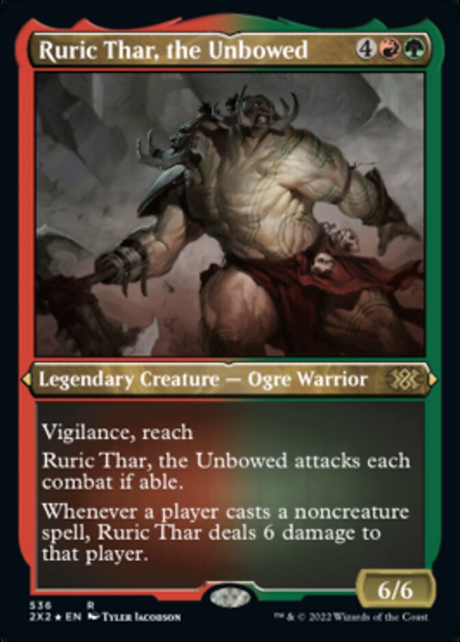 Ruric Thar, the Unbowed (Foil Etched) [Double Masters 2022] | Jomio and Rueliete's Cards and Comics
