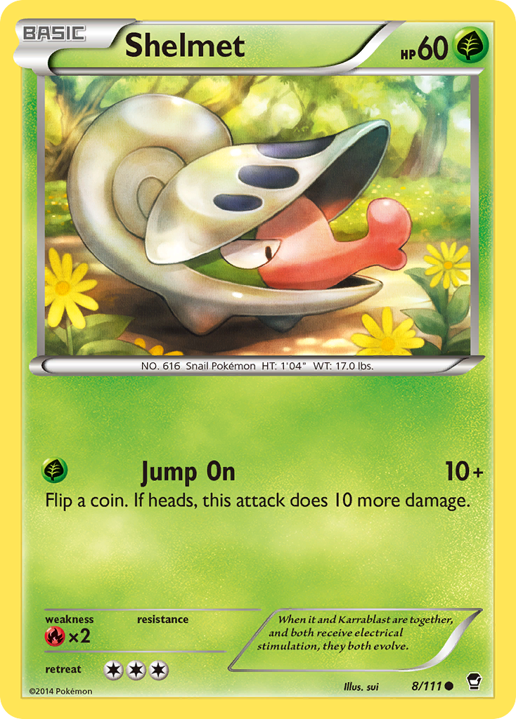 Shelmet (8/111) [XY: Furious Fists] | Jomio and Rueliete's Cards and Comics