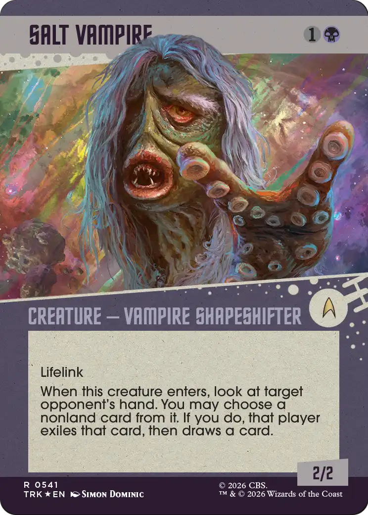Salt Vampire (Showcase) (Surge Foil) [Star Trek] | Jomio and Rueliete's Cards and Comics