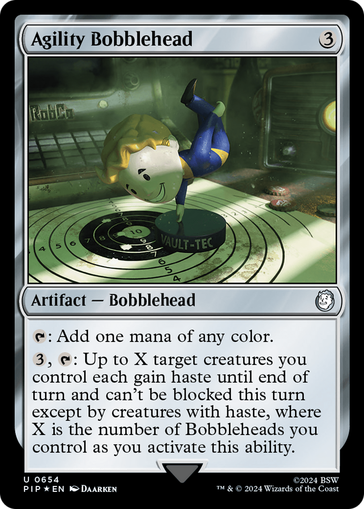 Agility Bobblehead (Surge Foil) [Fallout] | Jomio and Rueliete's Cards and Comics
