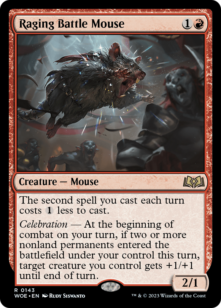 Raging Battle Mouse [Wilds of Eldraine] | Jomio and Rueliete's Cards and Comics