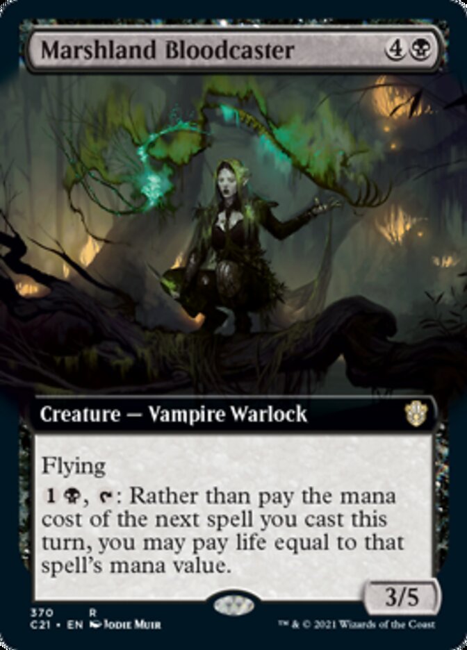 Marshland Bloodcaster (Extended Art) [Commander 2021] | Jomio and Rueliete's Cards and Comics