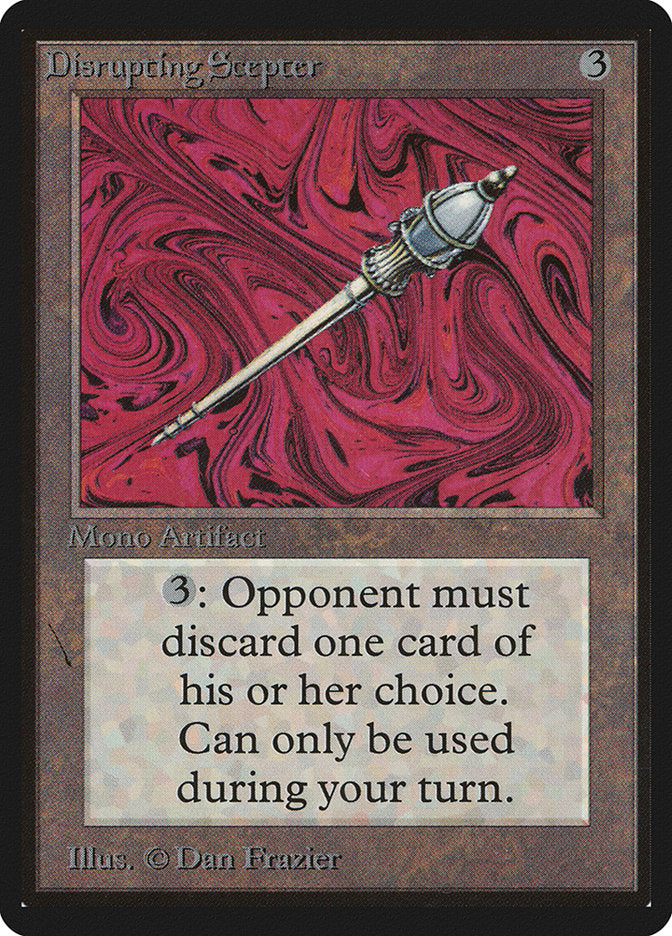 Disrupting Scepter [Beta Edition] | Jomio and Rueliete's Cards and Comics
