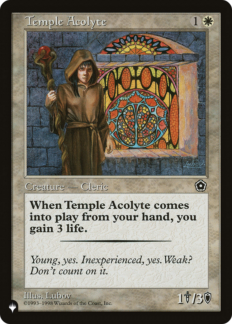 Temple Acolyte [The List] | Jomio and Rueliete's Cards and Comics