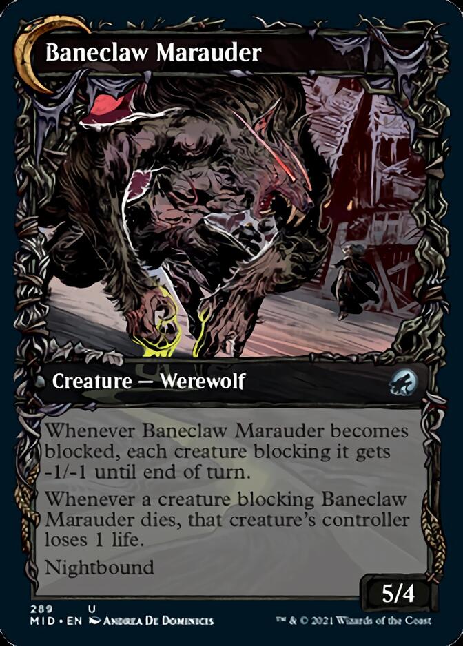 Baneblade Scoundrel // Baneclaw Marauder (Showcase Equinox) [Innistrad: Midnight Hunt] | Jomio and Rueliete's Cards and Comics