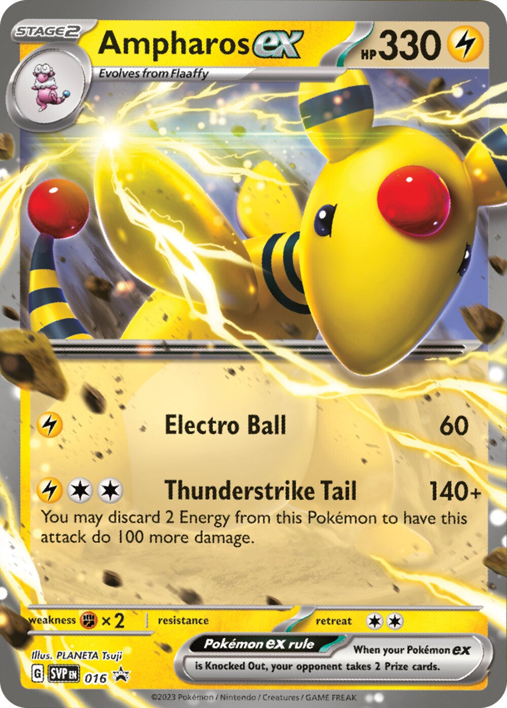 Ampharos ex (016) [Scarlet & Violet: Black Star Promos] | Jomio and Rueliete's Cards and Comics