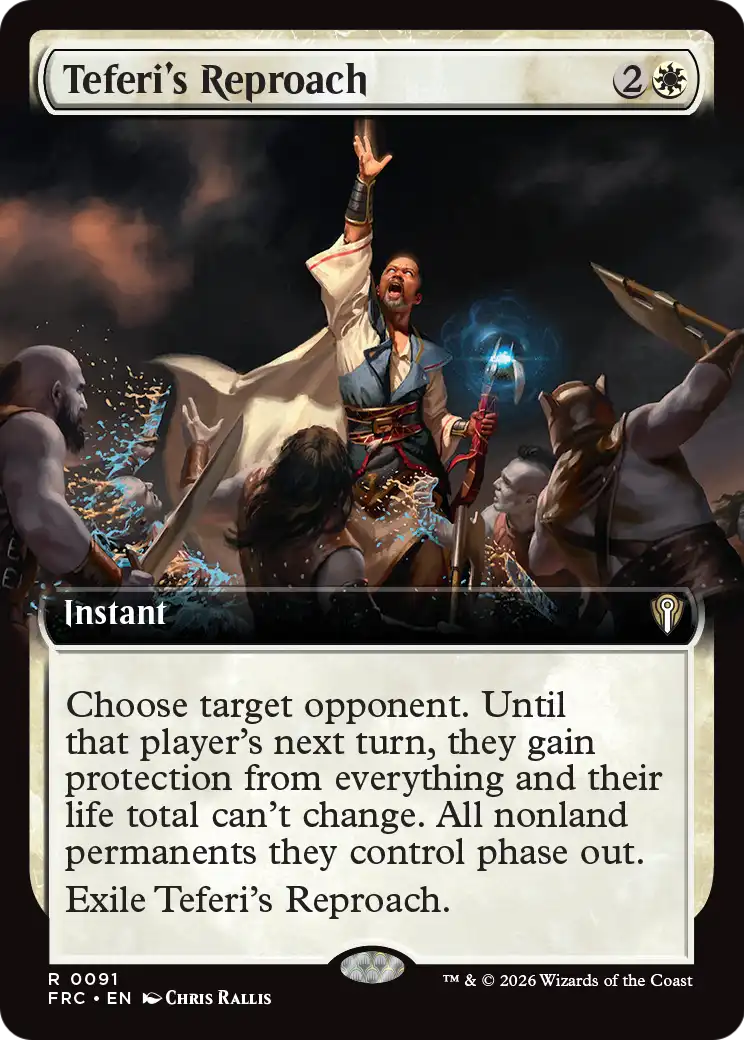 Teferi's Reproach (Extended Art) [Reality Fracture Commander] | Jomio and Rueliete's Cards and Comics