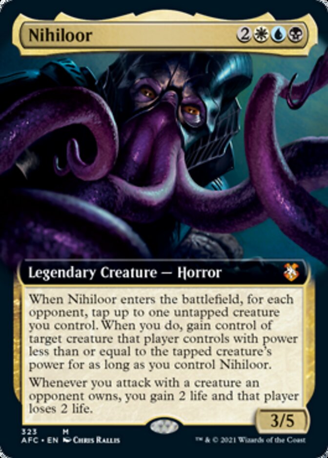 Nihiloor (Extended Art) [Dungeons & Dragons: Adventures in the Forgotten Realms Commander] | Jomio and Rueliete's Cards and Comics