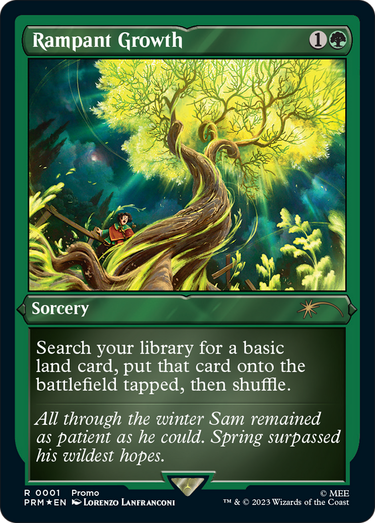 Rampant Growth (Foil Etched) [Wizards Play Network 2023] | Jomio and Rueliete's Cards and Comics
