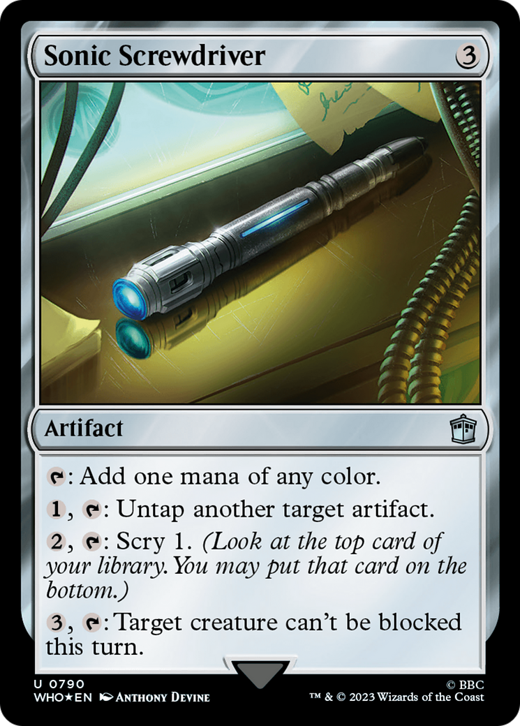 Sonic Screwdriver (0790) (Surge Foil) [Doctor Who] | Jomio and Rueliete's Cards and Comics