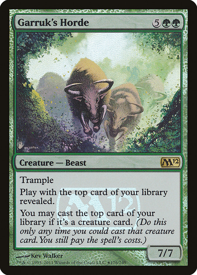 Garruk's Horde [Magic 2012 Prerelease Promos] | Jomio and Rueliete's Cards and Comics
