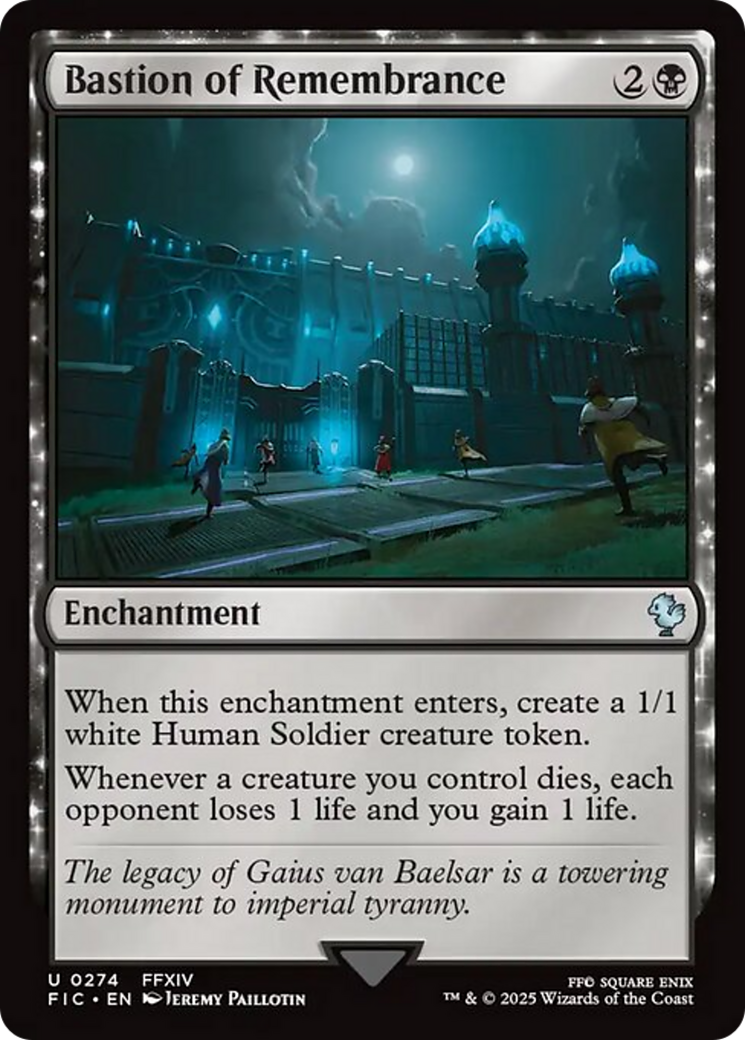 Bastion of Remembrance [FINAL FANTASY Commander] | Jomio and Rueliete's Cards and Comics
