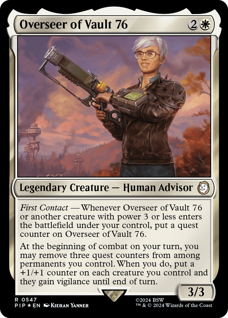 Overseer of Vault 76 (Surge Foil) [Fallout] | Jomio and Rueliete's Cards and Comics