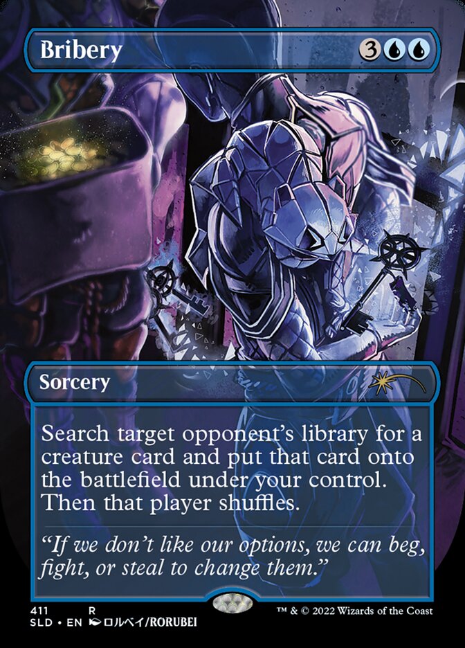 Bribery (Borderless) [Secret Lair Drop Series] | Jomio and Rueliete's Cards and Comics