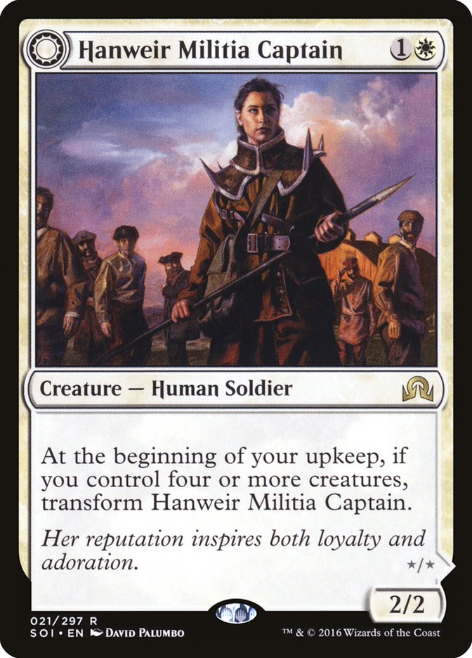 Hanweir Militia Captain // Westvale Cult Leader [Shadows over Innistrad] | Jomio and Rueliete's Cards and Comics