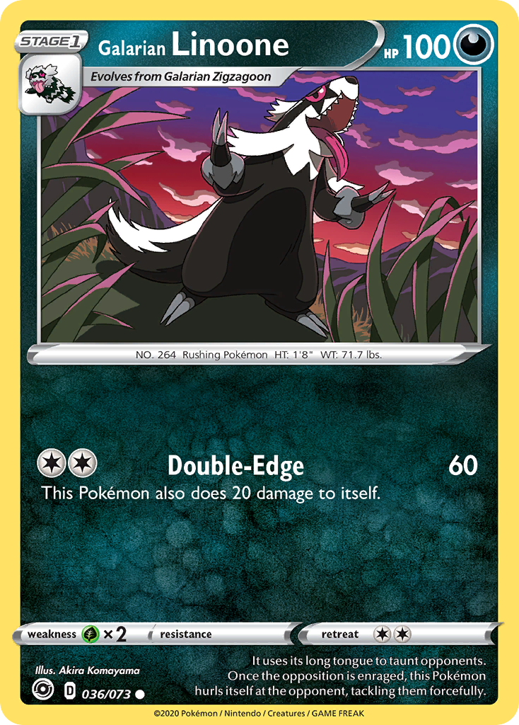Galarian Linoone (036/073) [Sword & Shield: Champion's Path] | Jomio and Rueliete's Cards and Comics