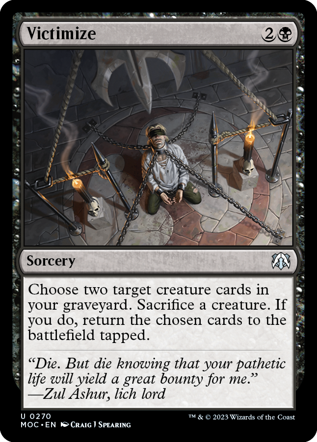 Victimize [March of the Machine Commander] | Jomio and Rueliete's Cards and Comics