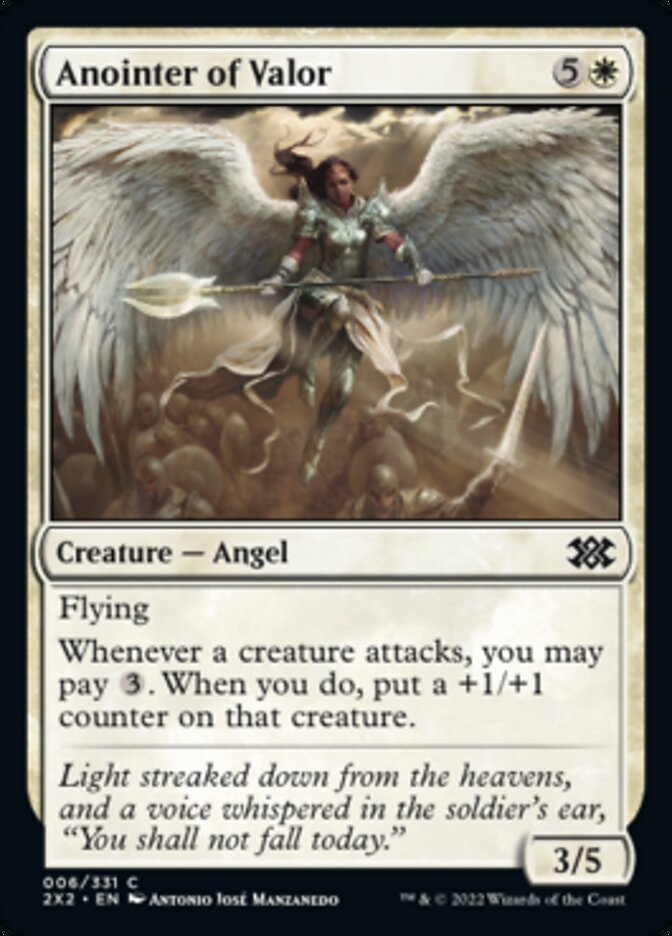 Anointer of Valor [Double Masters 2022] | Jomio and Rueliete's Cards and Comics