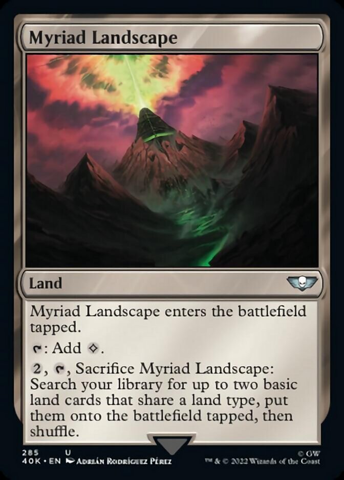 Myriad Landscape [Warhammer 40,000] | Jomio and Rueliete's Cards and Comics
