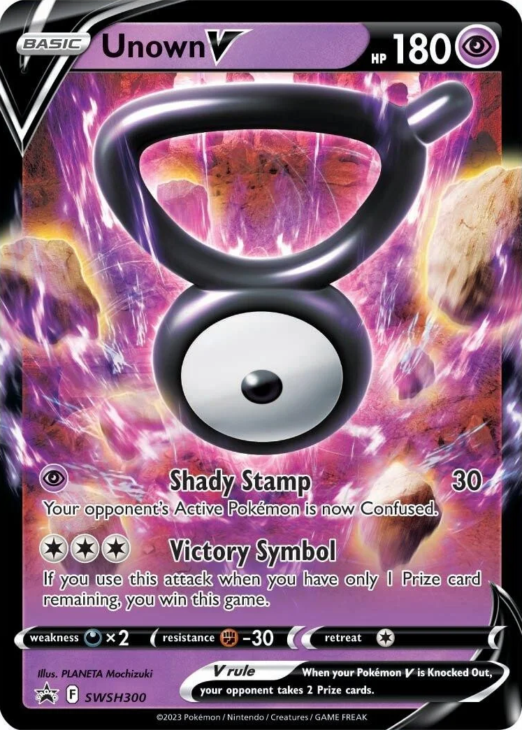 Unown V (SWSH300) [Sword & Shield: Black Star Promos] | Jomio and Rueliete's Cards and Comics
