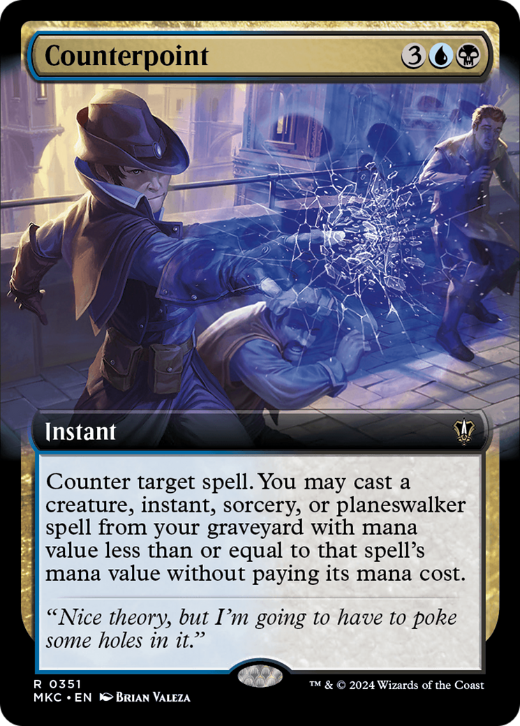 Counterpoint (Extended Art) [Murders at Karlov Manor Commander] | Jomio and Rueliete's Cards and Comics