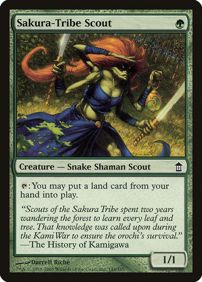 Sakura-Tribe Scout [Saviors of Kamigawa] | Jomio and Rueliete's Cards and Comics