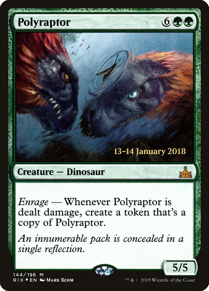 Polyraptor [Rivals of Ixalan Prerelease Promos] | Jomio and Rueliete's Cards and Comics
