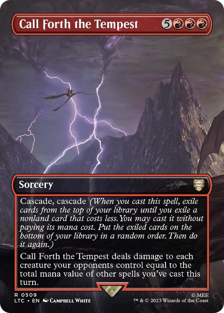 Call Forth the Tempest (Borderless) [The Lord of the Rings: Tales of Middle-Earth Commander] | Jomio and Rueliete's Cards and Comics
