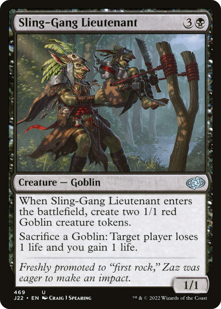 Sling-Gang Lieutenant [Jumpstart 2022] | Jomio and Rueliete's Cards and Comics