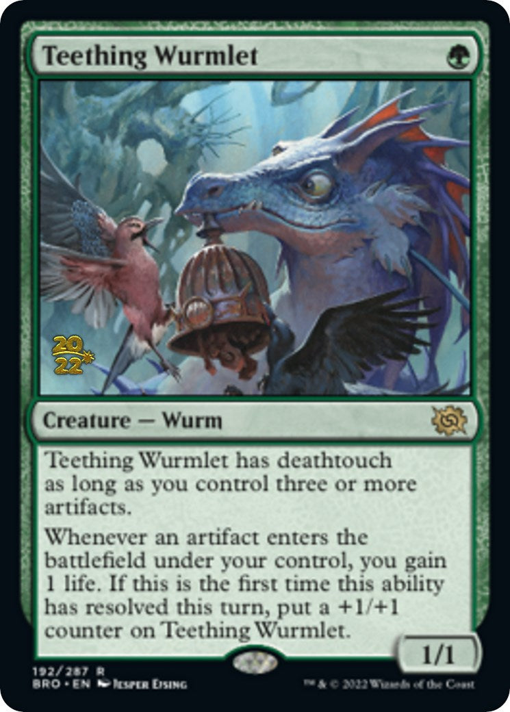 Teething Wurmlet [The Brothers' War Prerelease Promos] | Jomio and Rueliete's Cards and Comics