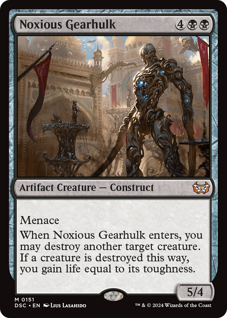 Noxious Gearhulk [Duskmourn: House of Horror Commander] | Jomio and Rueliete's Cards and Comics