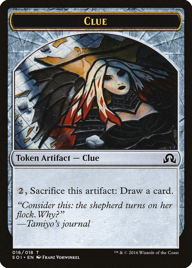 Clue Token (016/018) [Shadows over Innistrad Tokens] | Jomio and Rueliete's Cards and Comics