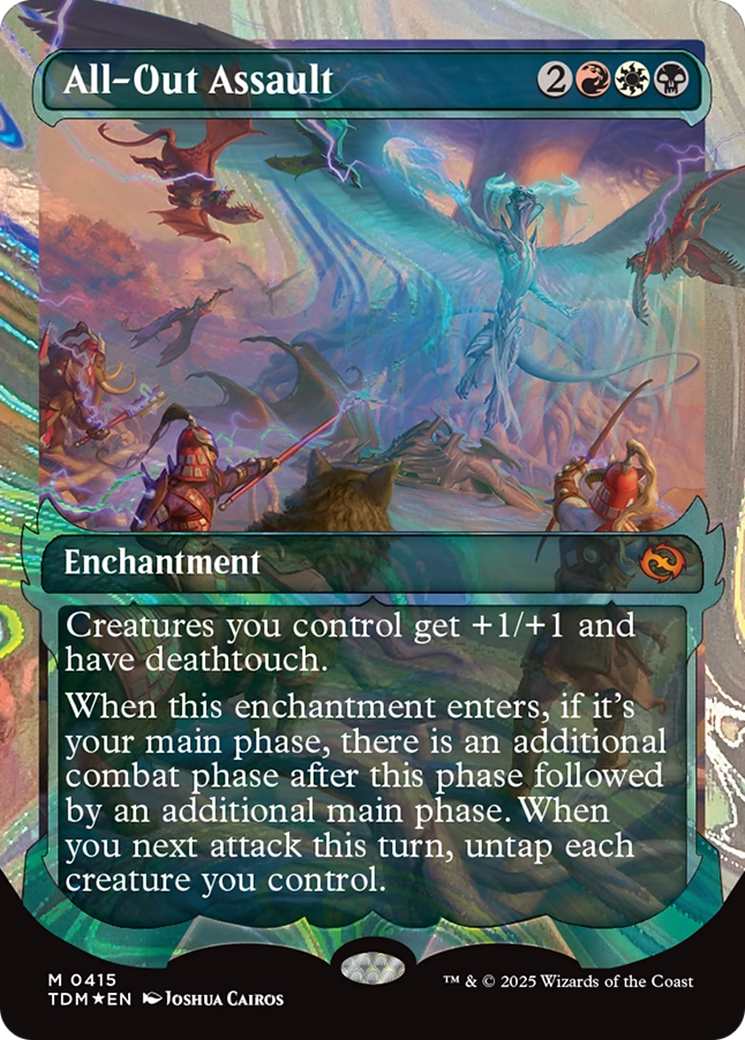 All-Out Assault (Showcase) (Halo Foil) [Tarkir: Dragonstorm] | Jomio and Rueliete's Cards and Comics