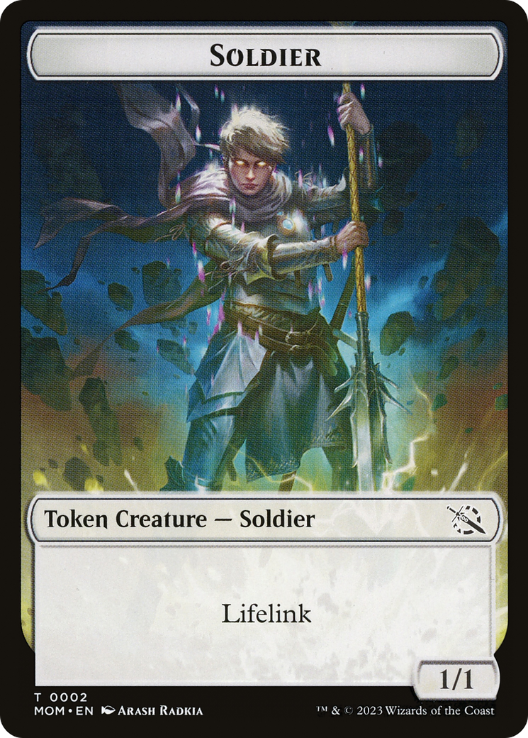 Soldier // Kraken Double-Sided Token [March of the Machine Tokens] | Jomio and Rueliete's Cards and Comics