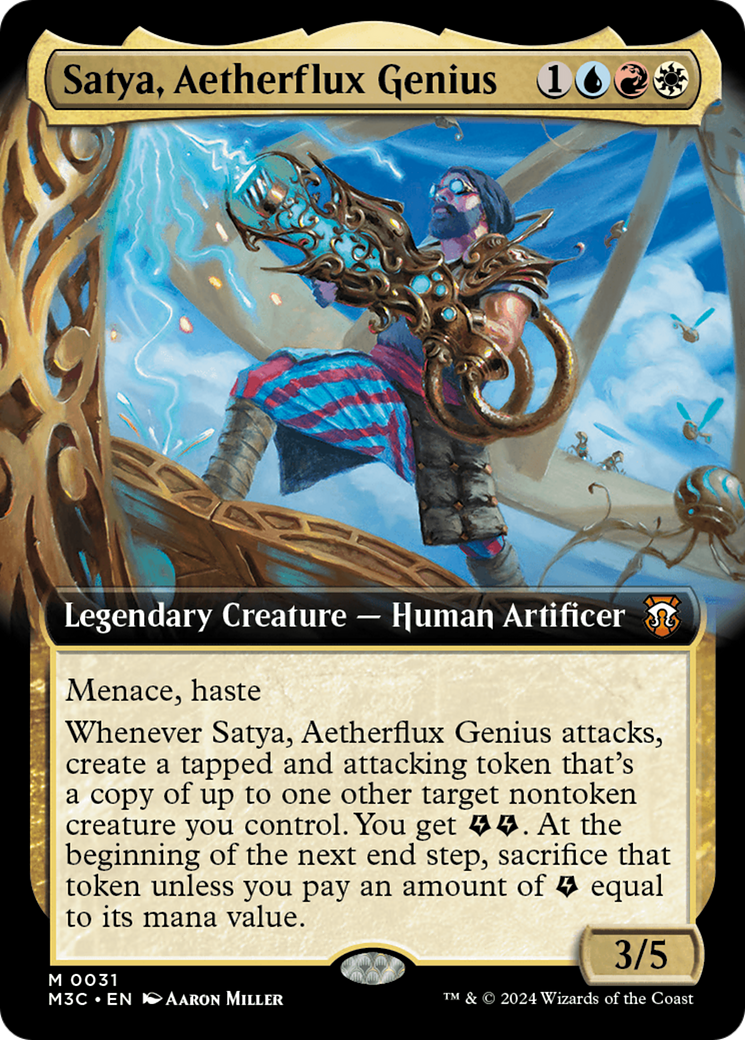 Satya, Aetherflux Genius (Extended Art) [Modern Horizons 3 Commander] | Jomio and Rueliete's Cards and Comics