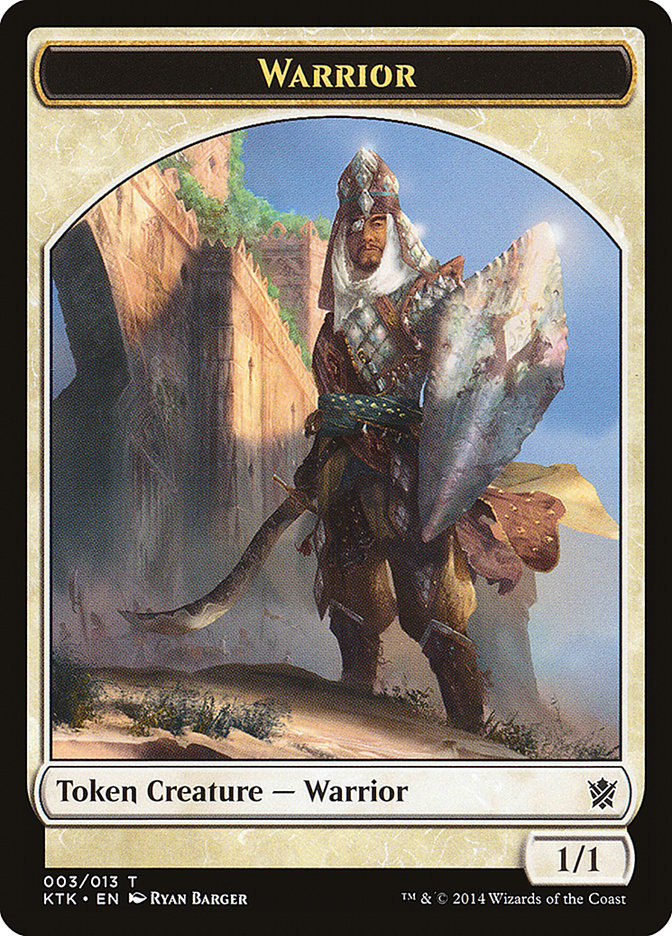 Warrior Token (003/013) [Khans of Tarkir Tokens] | Jomio and Rueliete's Cards and Comics