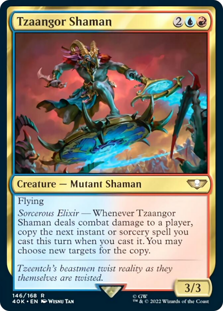 Tzaangor Shaman (Surge Foil) [Warhammer 40,000] | Jomio and Rueliete's Cards and Comics