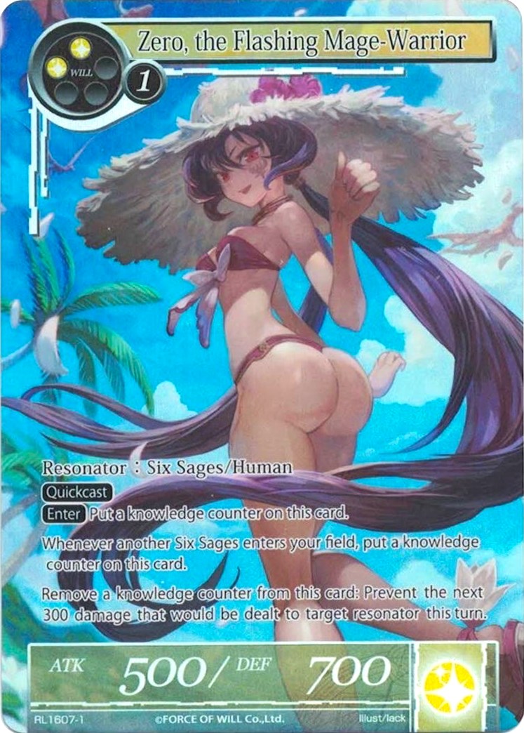 Zero, the Flashing Mage-Warrior (Skirtless) (RL1607-1) [Promo Cards] | Jomio and Rueliete's Cards and Comics