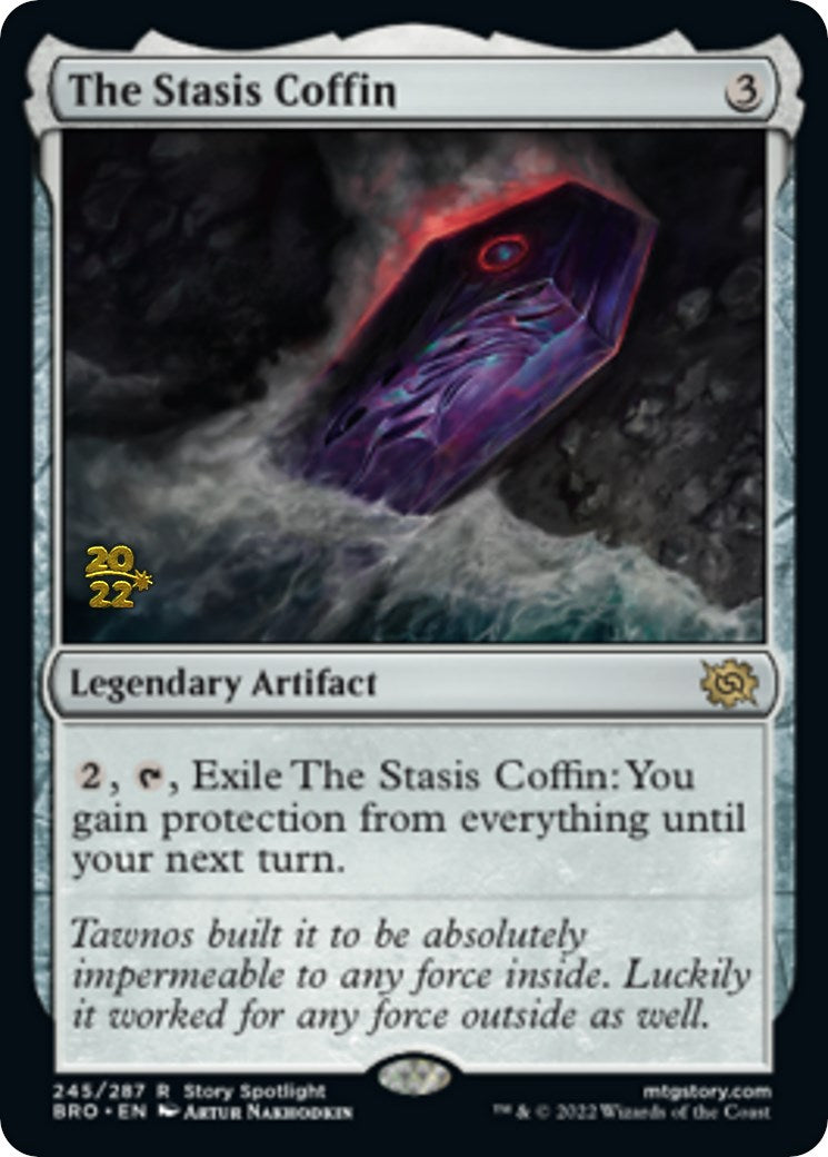 The Stasis Coffin [The Brothers' War Prerelease Promos] | Jomio and Rueliete's Cards and Comics