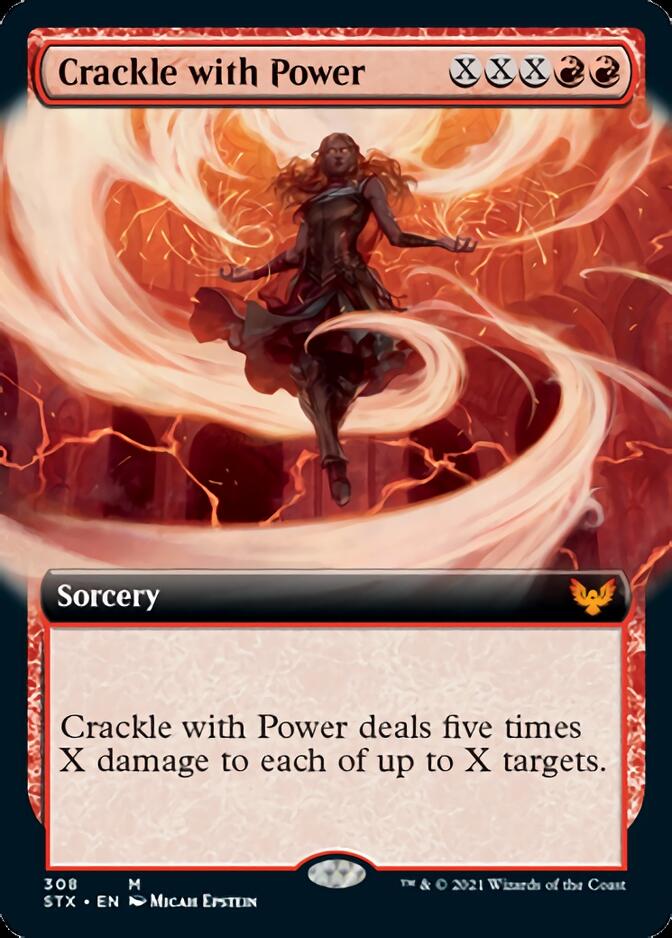 Crackle with Power (Extended Art) [Strixhaven: School of Mages] | Jomio and Rueliete's Cards and Comics