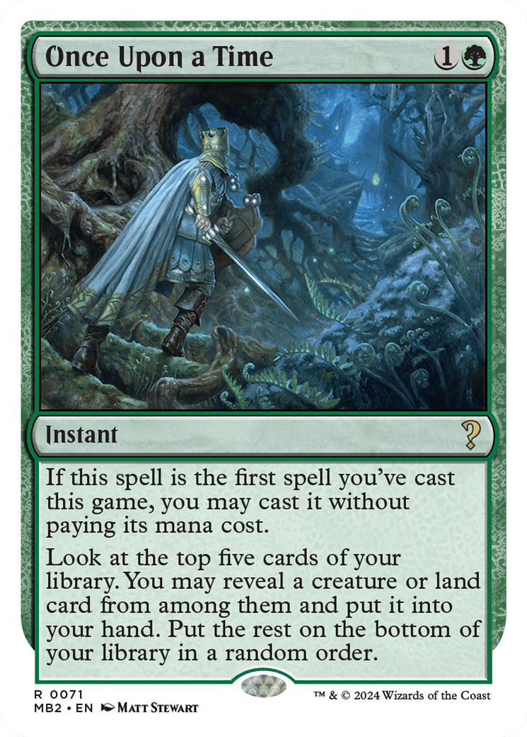 Once Upon a Time (White Border) [Mystery Booster 2] | Jomio and Rueliete's Cards and Comics