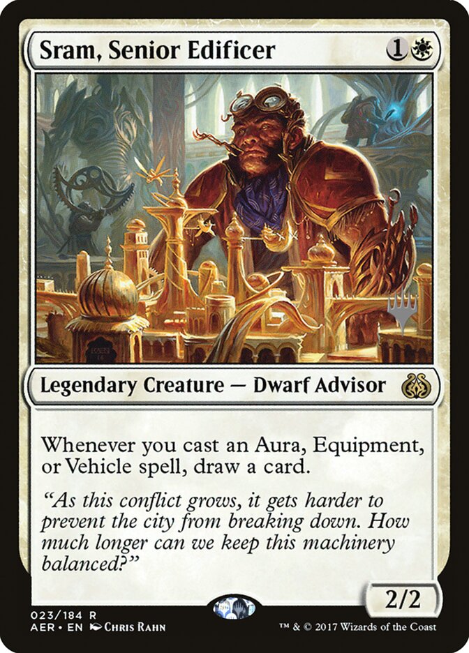 Sram, Senior Edificer [Aether Revolt Promos] | Jomio and Rueliete's Cards and Comics
