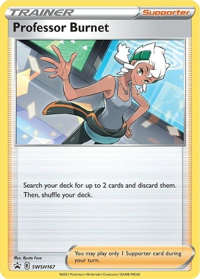 Professor Burnet (SWSH167) [Sword & Shield: Black Star Promos] | Jomio and Rueliete's Cards and Comics