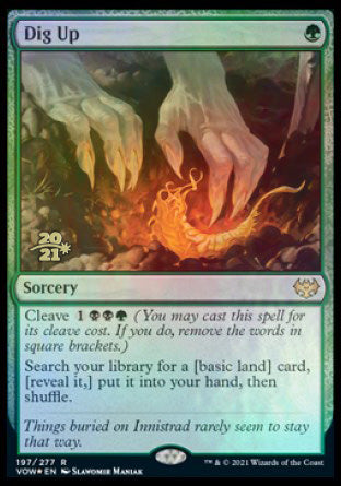 Dig Up [Innistrad: Crimson Vow Prerelease Promos] | Jomio and Rueliete's Cards and Comics