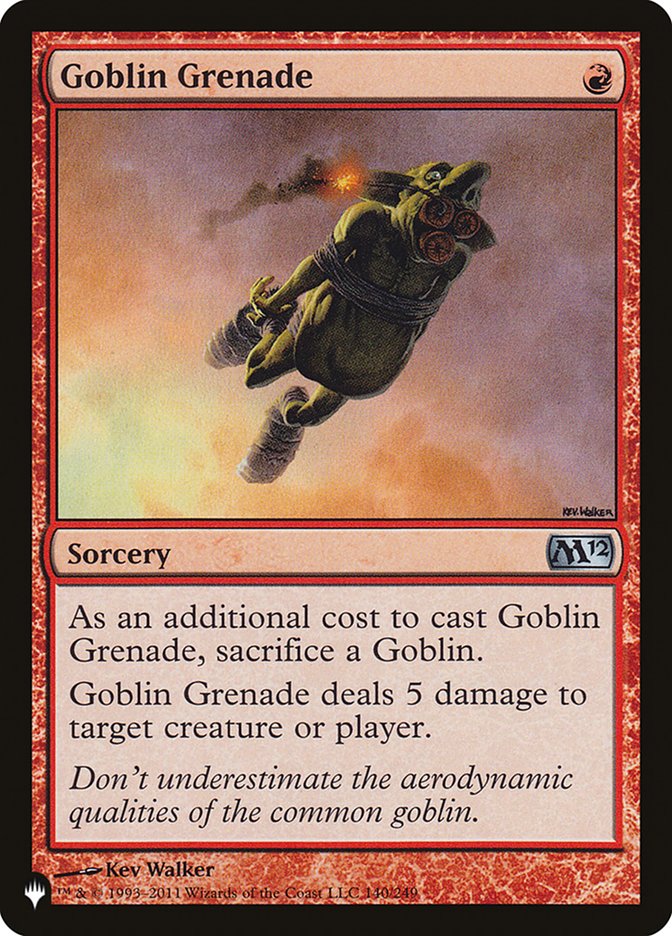 Goblin Grenade [The List] | Jomio and Rueliete's Cards and Comics