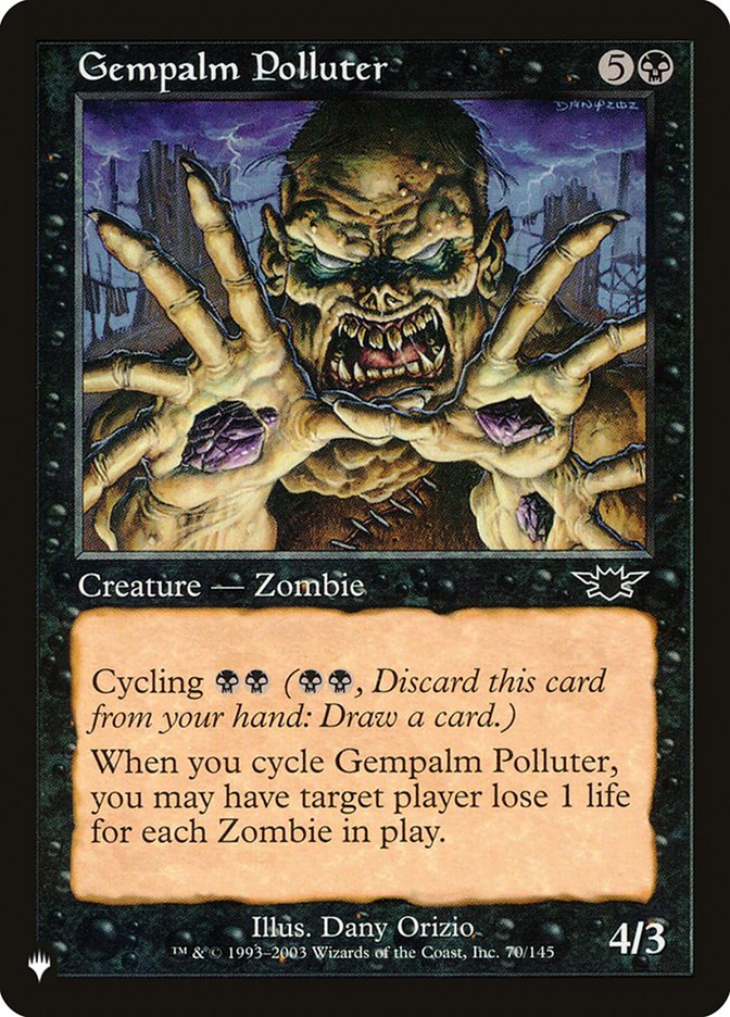Gempalm Polluter [The List] | Jomio and Rueliete's Cards and Comics
