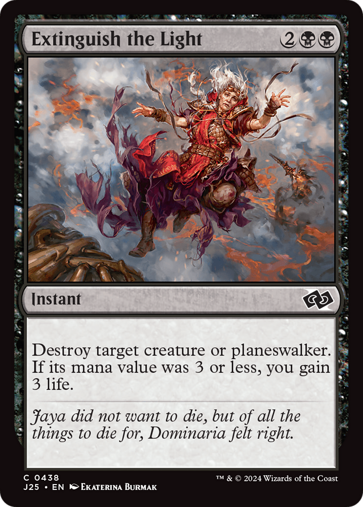 Extinguish the Light [Foundations Jumpstart] | Jomio and Rueliete's Cards and Comics