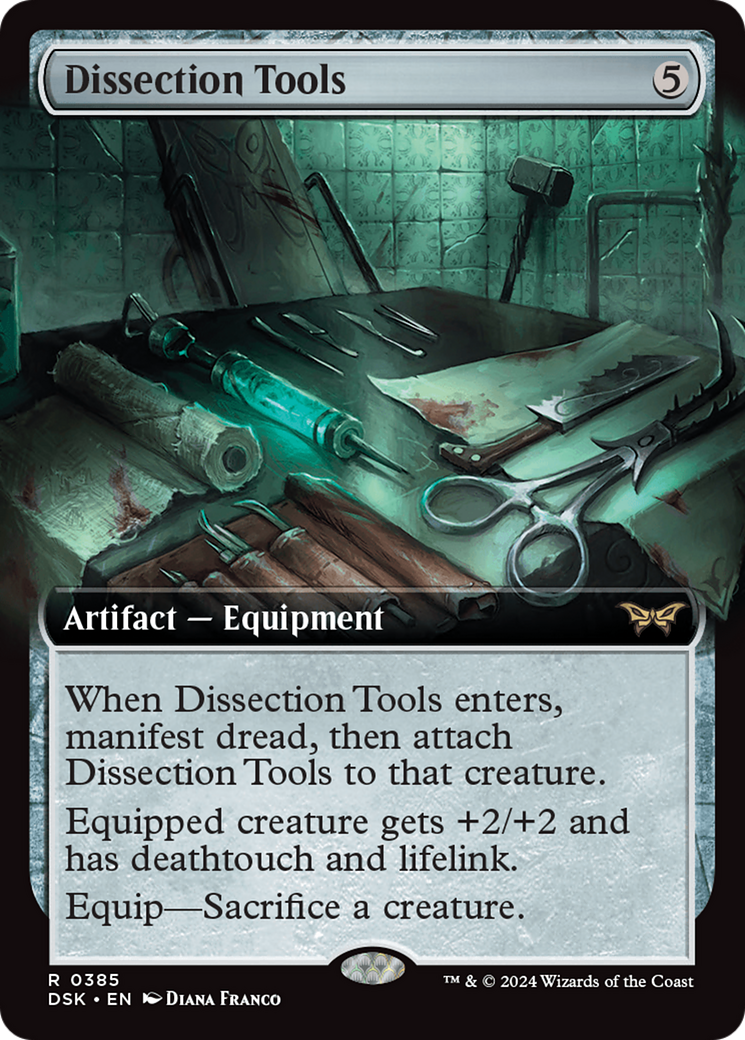 Dissection Tools (Extended Art) [Duskmourn: House of Horror] | Jomio and Rueliete's Cards and Comics